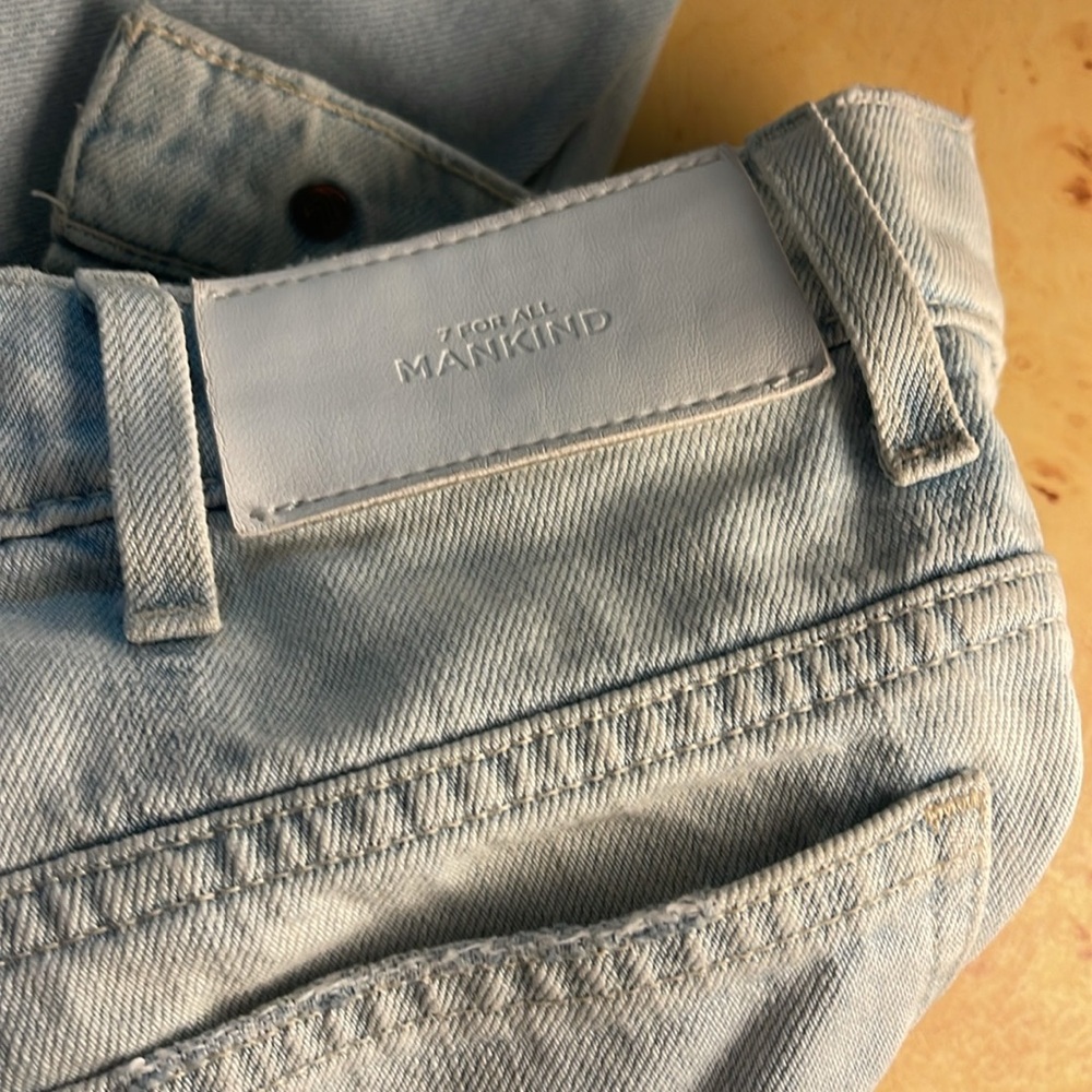 REVOLVE brand 7 For All Mankind wide leg light blue denim pants